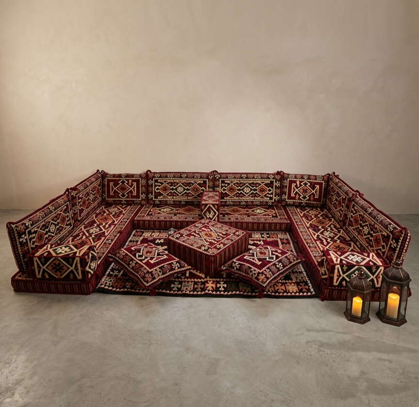 Diamant-Designkissen von Majlis-Home mit stilvollem Muster und weicher Textur, perfekt für gemütliche Wohnräume