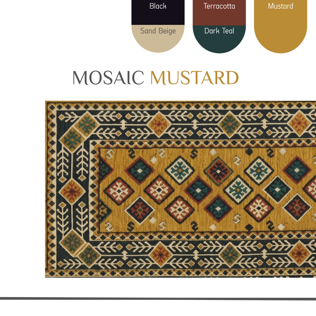 Bunte Mosaik-Fliese von Majlis-Home, detailreiche Muster in verschiedenen Farben und Formen, perfekt für kreative Dekorationen