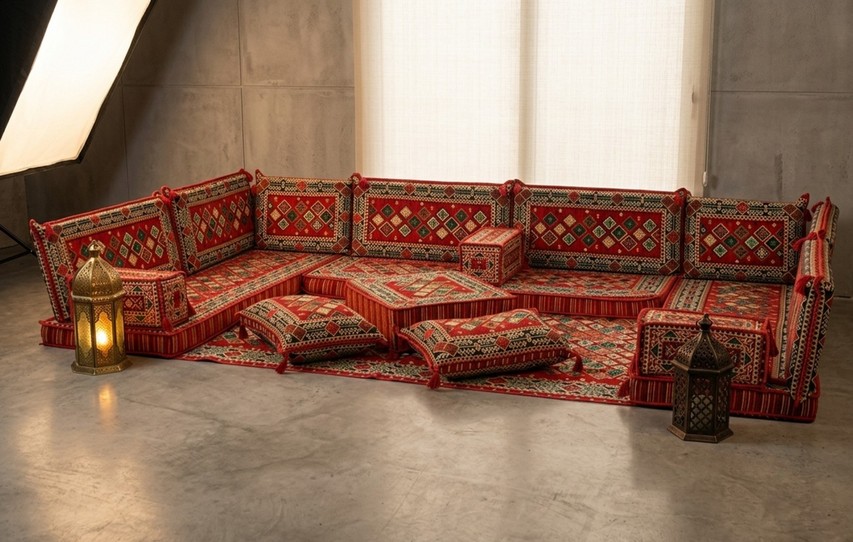 Mosaikfliese von Majlis-Home mit bunten geometrischen Mustern, detailreiche Keramikfliese für dekorative Wandgestaltung
