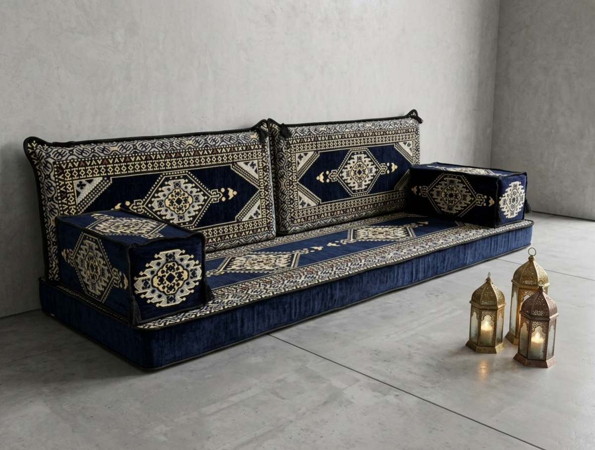 Royal Majlis-Home Teppich mit traditionellem Muster, detailreiche Textur und weiche Oberfläche, für elegante Wohnräume