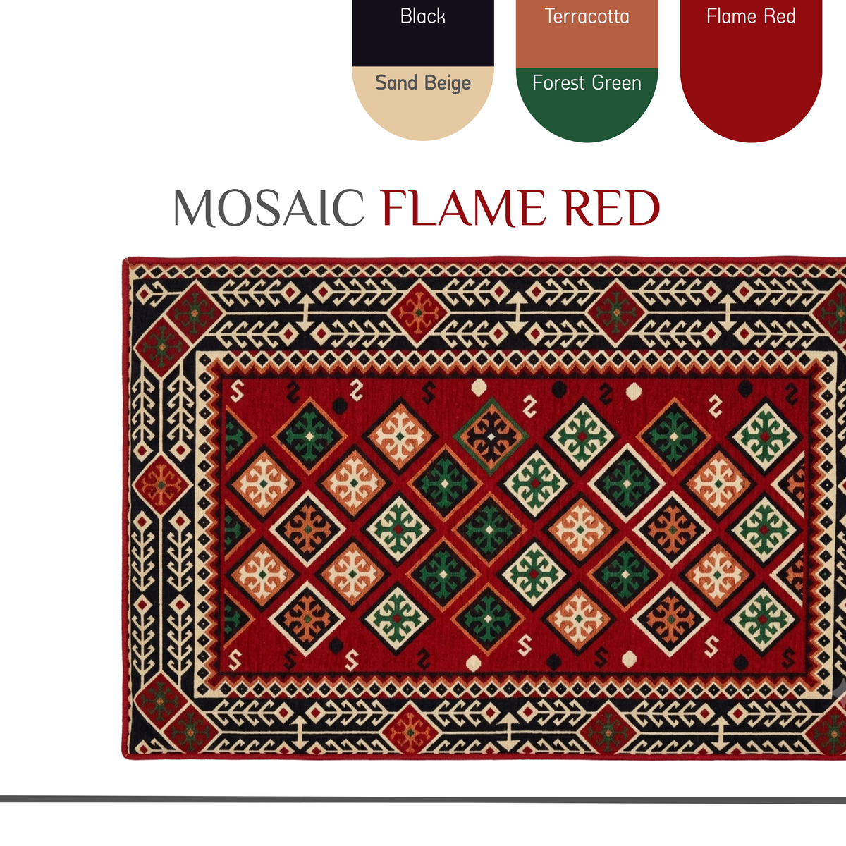Mosaik-Fliesen von Majlis-Home mit buntem, geometrischem Design, ideal für Wand- oder Bodendekoration.